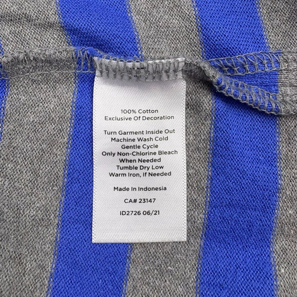 Talbots Authentic Boat Neck Tee Mixed Stripe 100% Cotton Weekend 3/4 Sleeve XL - Picture 10 of 10